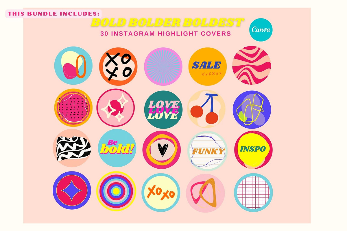 Boldest Instagram Templates CANVA, a Social Media Template by Hell Yeah ...
