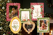CHRISTMAS holiday Watercolor clipart, a Seasonal Illustration by Pattern + watercolor (Thumbnail 3 of 17)