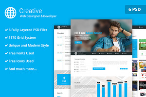 Web Desinger PSD Website Template