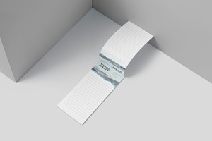 Long Notepad Mockups