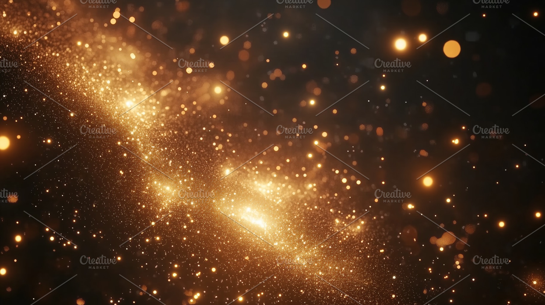 A mesmerizing cosmic scene filled with shimmering golden particles and light, r, a Photo by Textures & Backgrounds