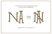 Monogram font & Illustration Bundle, a Font by The Old Type Foundry (Thumbnail 4 of 11)