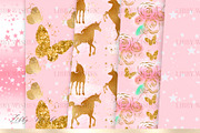 Unicorn patterns in Pink, a Pattern Graphic by Libby Wishes (Thumbnail 2 of 10)