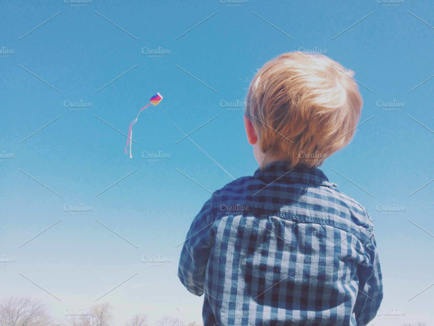 Boy Flying Kite