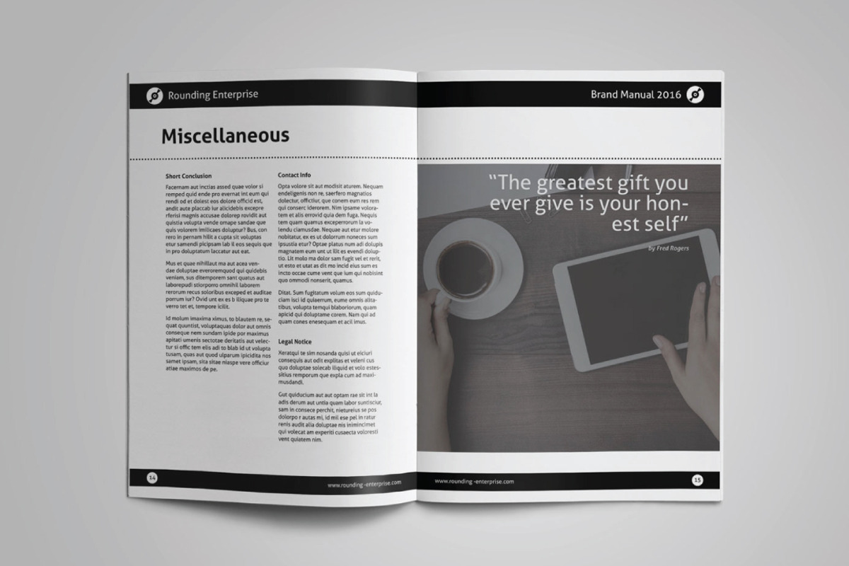 Universal Brand Manual, a Brochure Template by voryu (Photo 4 of 6)