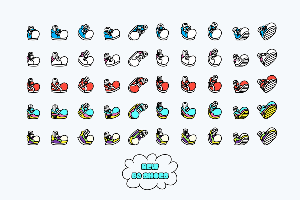 200 Cartoon Shoes, an Illustration by The Isian (Photo 5 of 5)