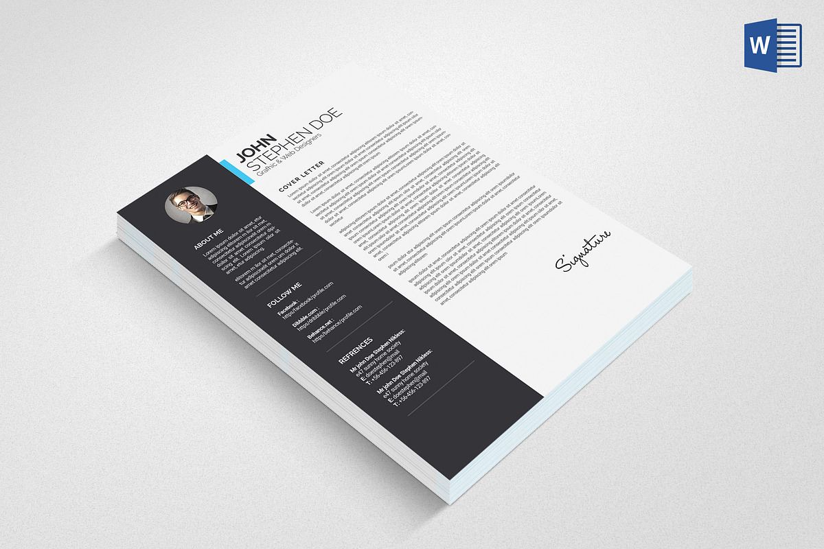 Resume/CV, a Resume Template by graphicforest (Photo 3 of 3)