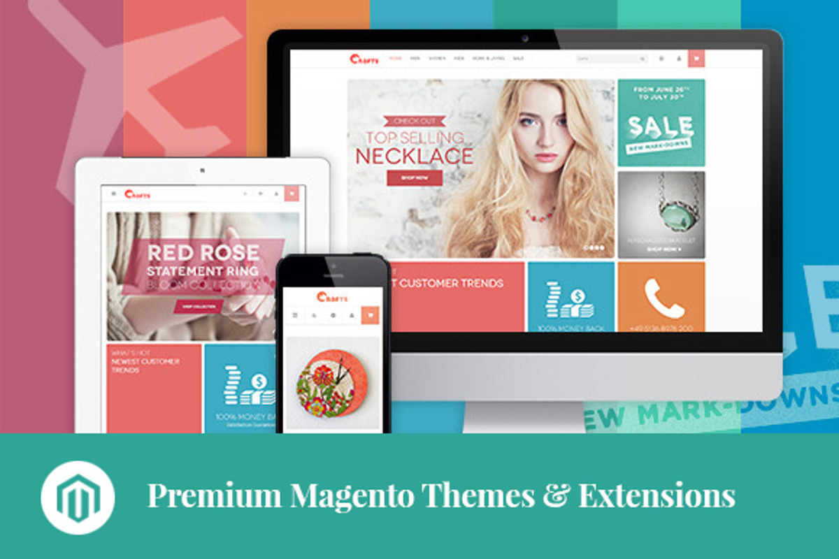 Crafts - for Magento Handmade Stores, a Websites & App Template by UberTheme (Photo 1 of 5)