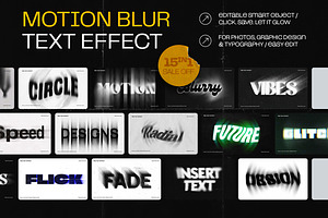 Motion Blur Text Effect, a Layer Style Add-On by iDoodle Studio