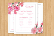 Wedding Program Sign Template, a Stationery Template by retrographix (Thumbnail 1 of 2)
