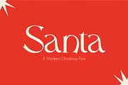 Santa - A Modern Christmas Font, a Serif Font by Iniistudio (Thumbnail 1 of 6)