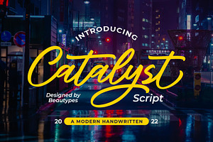 Catalyst Script - Modern Hanwritten