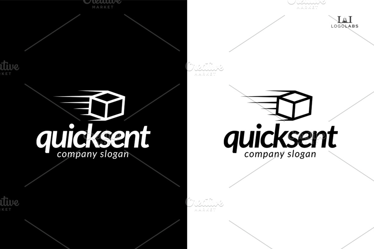 Quick Sent Logo, a Branding & Logo Template by LogoLabs | Creative Market