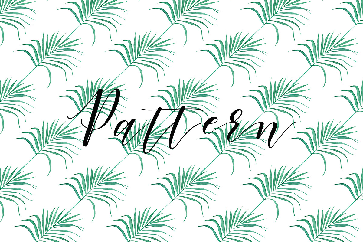 Tropical. Watercolor patterns., a Pattern Graphic by Anyuka (Photo 7 of 10)