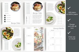 SALE! Recipe Book Template