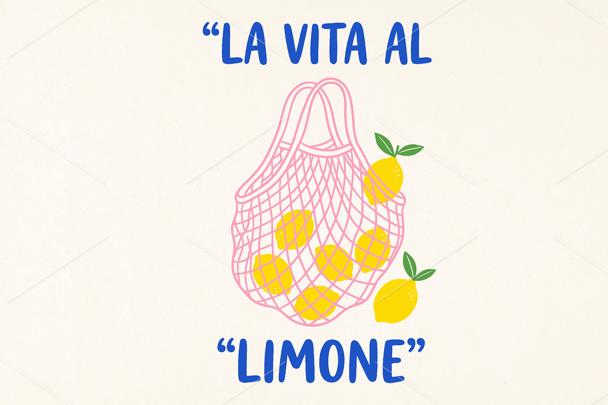 Retro Lemon Market PNG, a Seasonal Illustration by Canvas Craft (Photo 1 of 7)