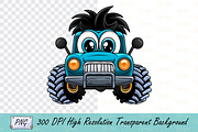 Kawaii Off-Road Tractor with Big Eye, a Transportation Illustration by Ghagra (Thumbnail 1 of 3)