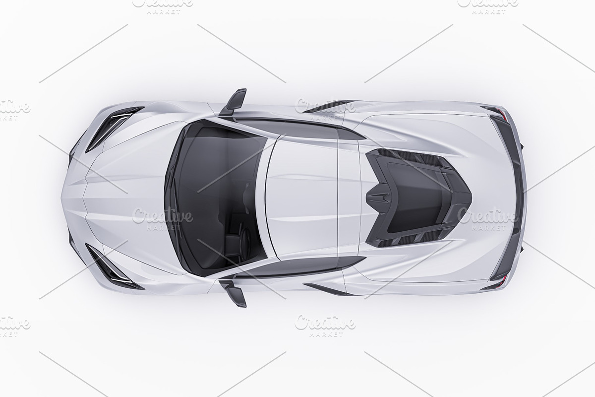 2020 Mid-Engine Supercar Coupe Set, an Advertising Mockup by Halal Graphic Studio (Photo 12 of 12)