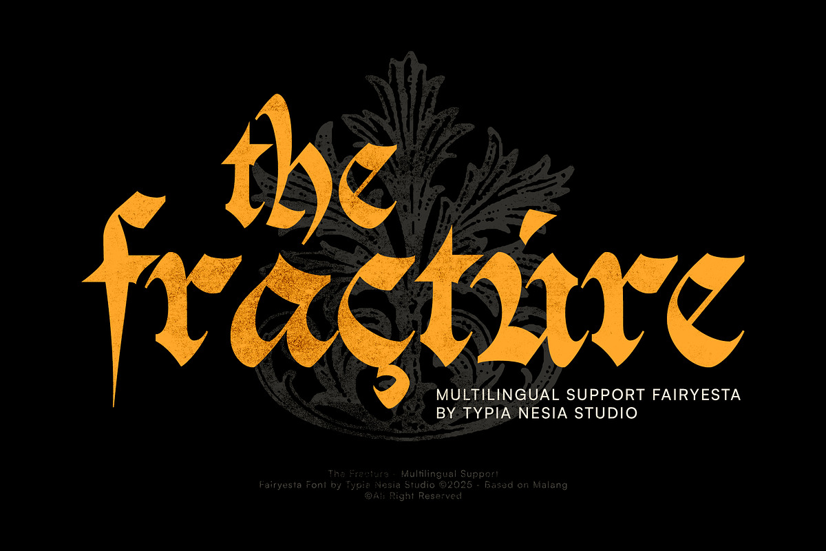 Fairyesta - Blackletter Gothic Font, a Blackletter Font by Typia Nesia (Photo 3 of 12)