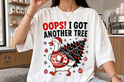 Oops I Got Another Tree Christmas, a Seasonal Illustration by Libby Wishes (Thumbnail 1 of 3)