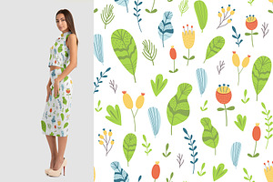 Floral Summer Patterns Set