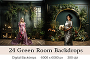 24 Green Room Backdrops, a Background Graphic by Charlie Graphics (Thumbnail 1 of 5)