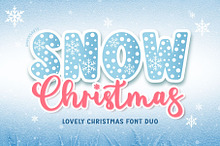 Snow Christmas Font Duo