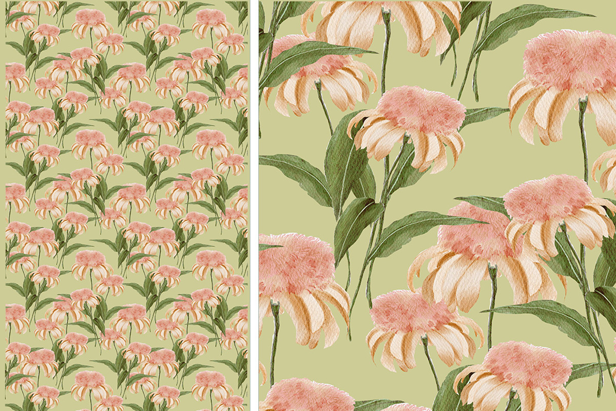6 JPG+PSD /Flower Pattern, a Pattern Graphic by Theraphosath (Photo 7 of 7)