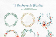 Watercolor Clipart - Reminiscence, a Decorative Illustration by BMACHINA Labs. (Thumbnail 11 of 13)