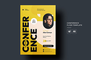 Conference Flyer | InDesign & EPS, a Flyer Template by HiveArts