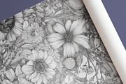 Peony - Sketch Flower Patterns, a Pattern Graphic by Pixel Perfect Patterns (Thumbnail 4 of 8)