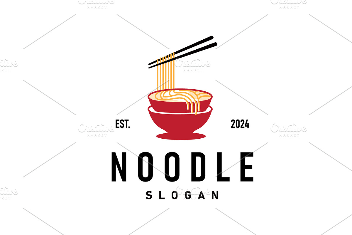 Noodle logo vector traditional japan, a Branding & Logo Template by Maylianaw28