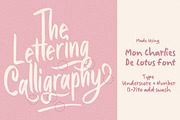 Mon Lotus De Charles Script, a Script Font by Littlehand (Thumbnail 7 of 10)
