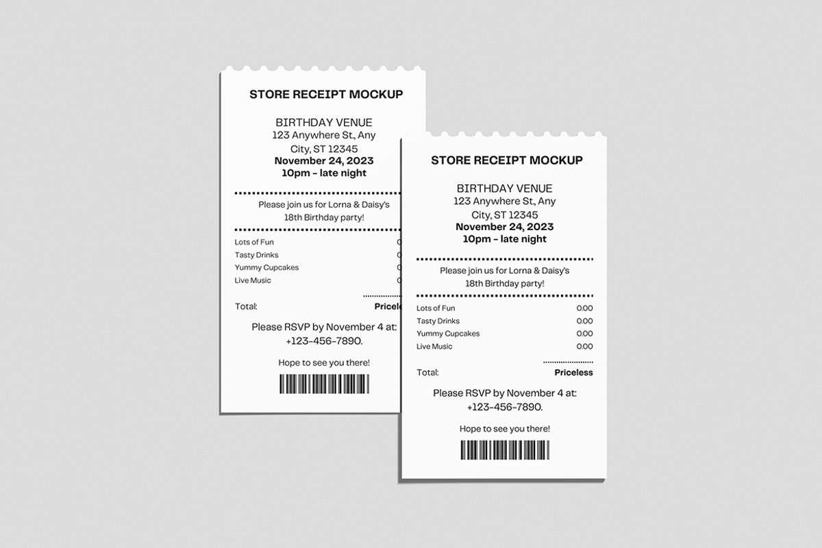 Store Receipt Mockup, a Product Mockup by xavier_studio (Photo 4 of 5)