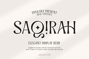 Saqirah - Elegant Display Serif, a Serif Font by Artchitype Studio (Thumbnail 1 of 16)
