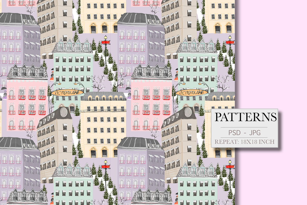 Palais, Paris Palace Pattern, a Pattern Graphic by Cotton Melon pattern ...