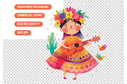 Watercolor Fiesta Graphics, an Illustration by TatiMockup (Thumbnail 4 of 4)