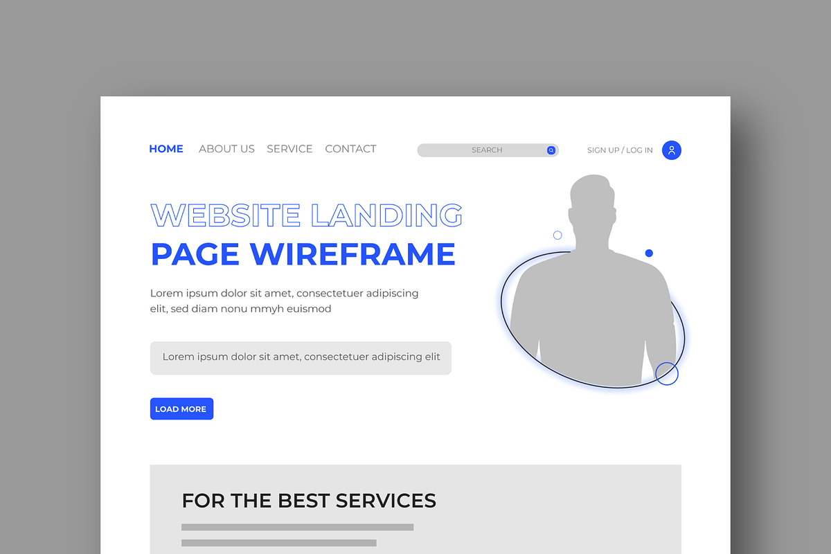UI Website Wireframe Layout Kit, a Wireframe Template by MightyDesign (Photo 2 of 10)