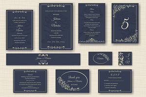 Wedding Invitation set, an Invitation Template by NataLito