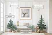 CHRISTMAS TIME Wall&Frame Mockups, a Household Mockup by MyHomeMockups (Thumbnail 4 of 12)