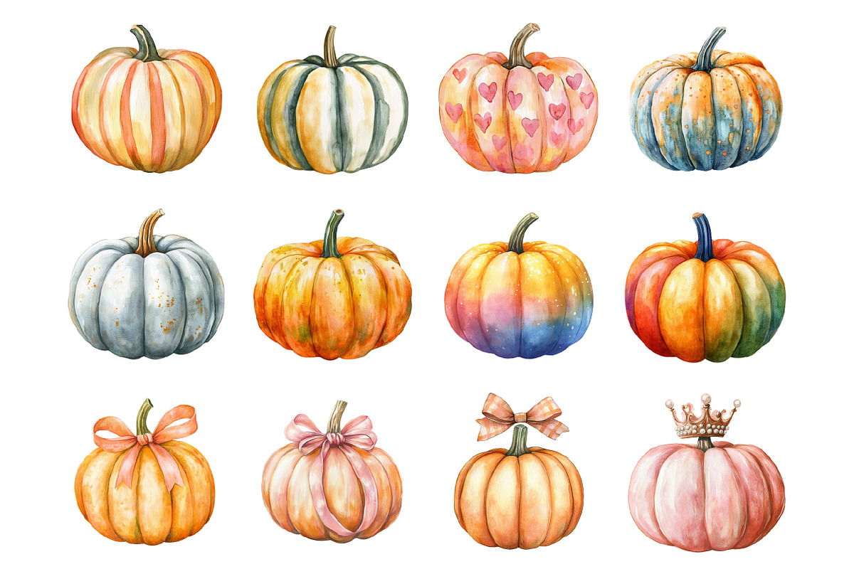 Pastel Preppy Pumpkin, an Illustration by Design Market (Photo 3 of 3)