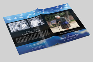 Funeral Program Template-V320, a Brochure Template by Template Shop