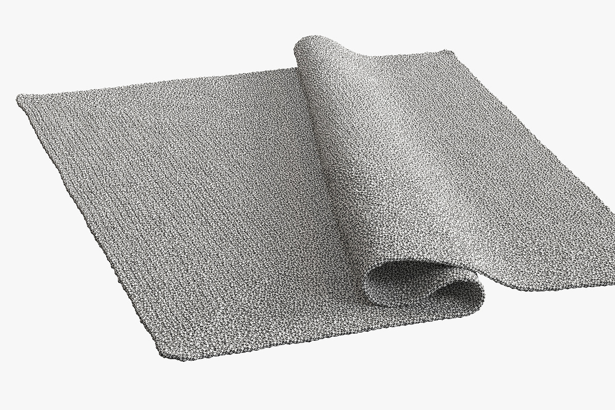 Dina Coastal Jute Rug Square, a Furniture 3D Model by 3dmitruk (Photo 15 of 15)