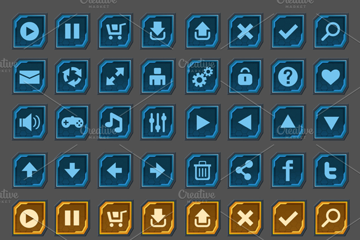 Space Game GUI Pack, an Illustration by Saranai Store (Photo 5 of 10)
