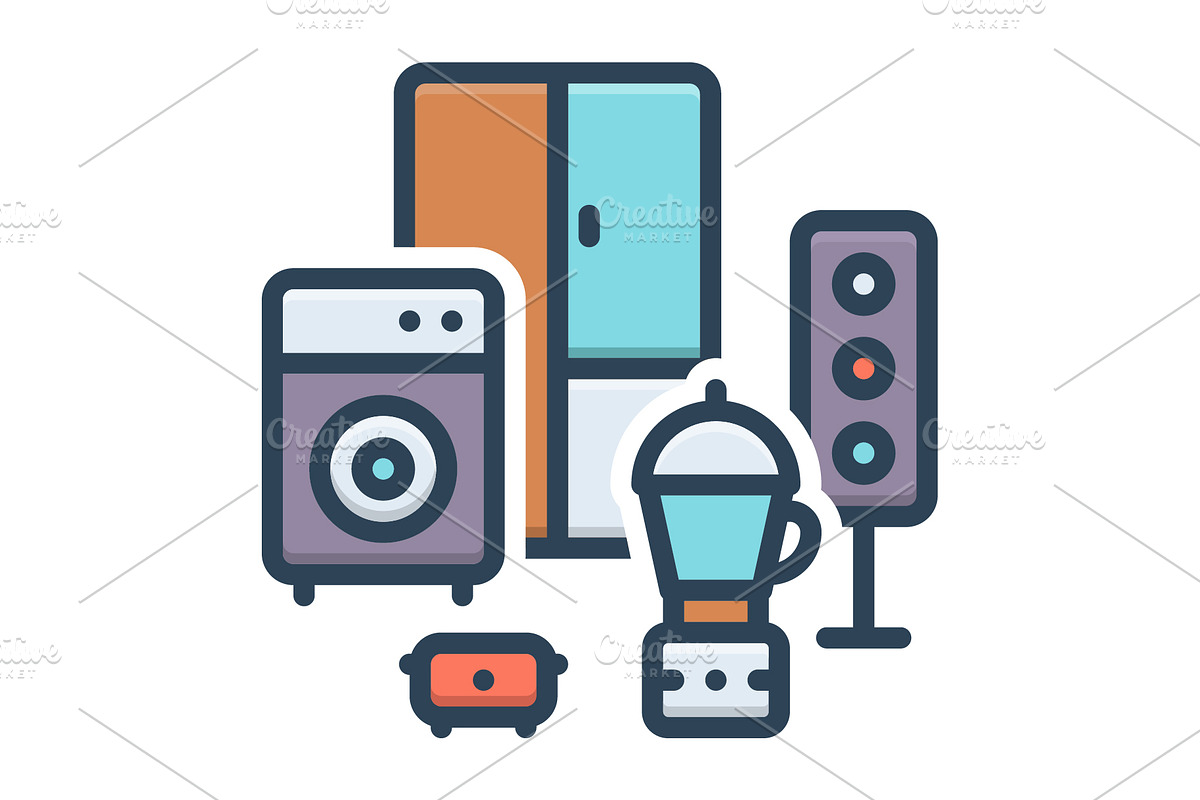 Electronics color icon, a Duotone Icon by Creative priyanka