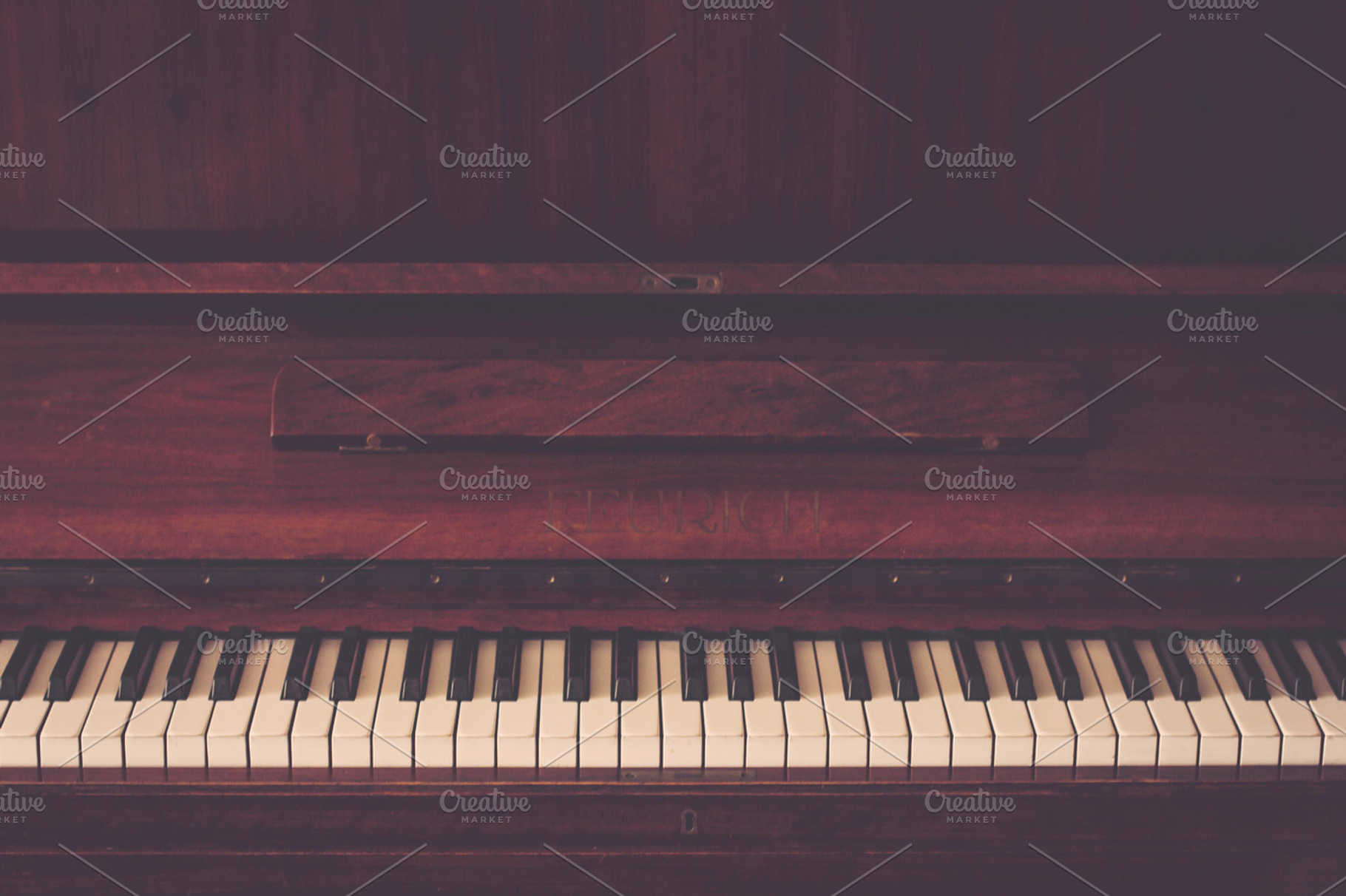 Classic piano containing antique, audio, and black