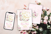 Over the Moon Baby Shower Invitation, an Invitation Template by SvetaArtStore (Thumbnail 4 of 6)