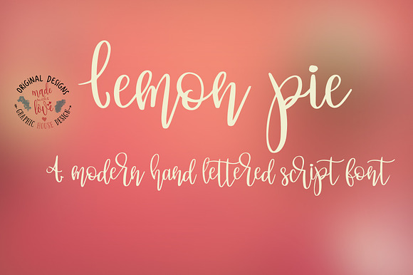 Lemon Pie Hand Lettered Script Font preview 6