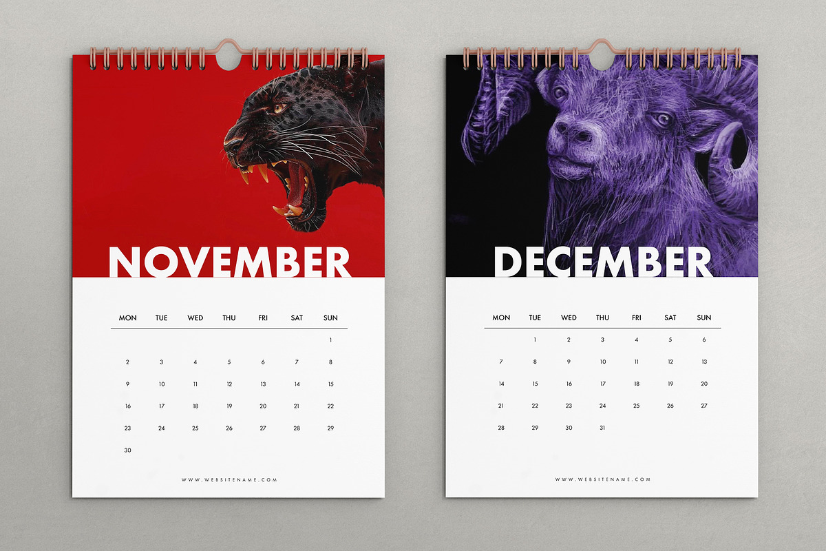2026 Calendar Template, a Stationery Template by DesignCrest (Photo 9 of 10)