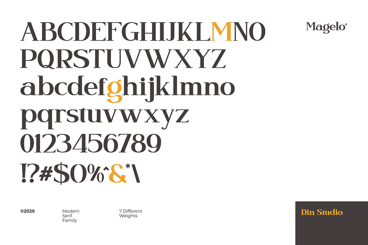 Magelo, a Serif Font by din-studio.com (Photo 4 of 16)